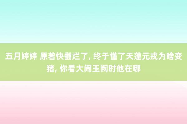 五月婷婷 原著快翻烂了， 终于懂了天蓬元戎为啥变猪， 你看大闹玉阙时他在哪