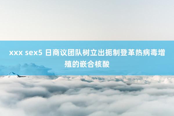 xxx sex5 日商议团队树立出扼制登革热病毒增殖的嵌合核酸