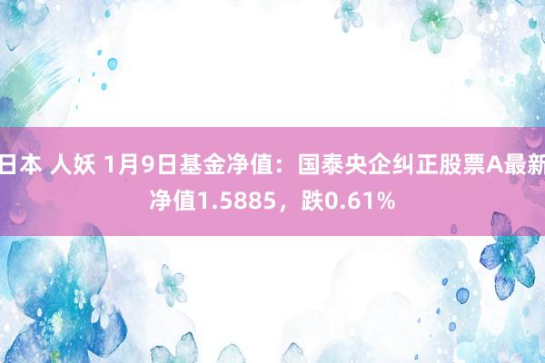 日本 人妖 1月9日基金净值：国泰央企纠正股票A最新净值1.5885，跌0.61%