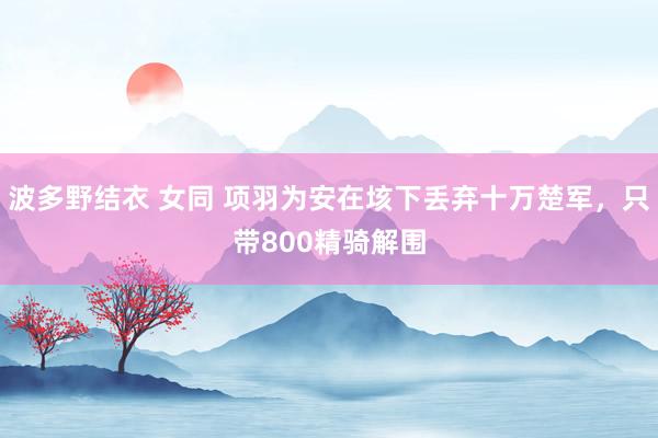 波多野结衣 女同 项羽为安在垓下丢弃十万楚军，只带800精骑解围