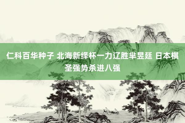 仁科百华种子 北海新绎杯一力辽胜芈昱廷 日本棋圣强势杀进八强