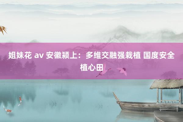 姐妹花 av 安徽颍上：多维交融强栽植 国度安全植心田