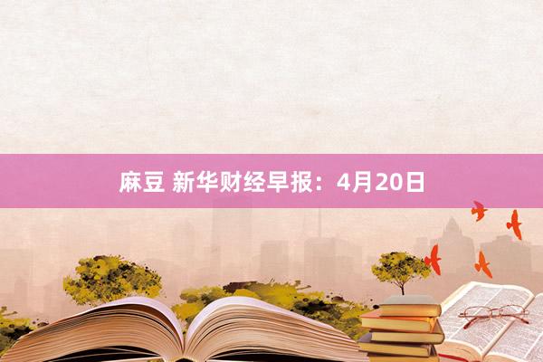 麻豆 新华财经早报：4月20日