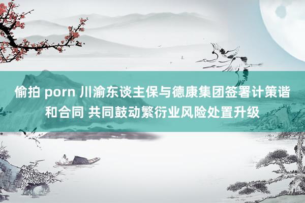 偷拍 porn 川渝东谈主保与德康集团签署计策谐和合同 共同鼓动繁衍业风险处置升级