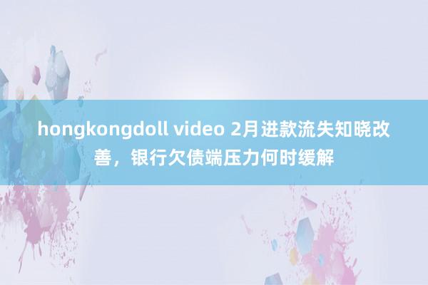 hongkongdoll video 2月进款流失知晓改善，银行欠债端压力何时缓解