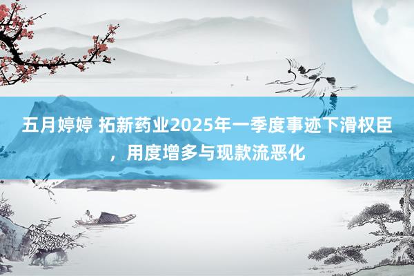 五月婷婷 拓新药业2025年一季度事迹下滑权臣，用度增多与现款流恶化